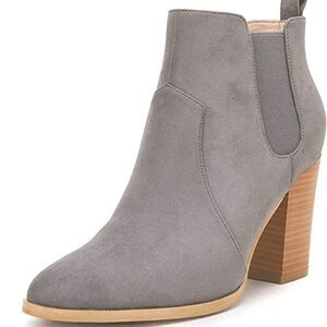 (46-1892)  Omysky Women's Pointed Toe Ankle Boot Sz 8.5